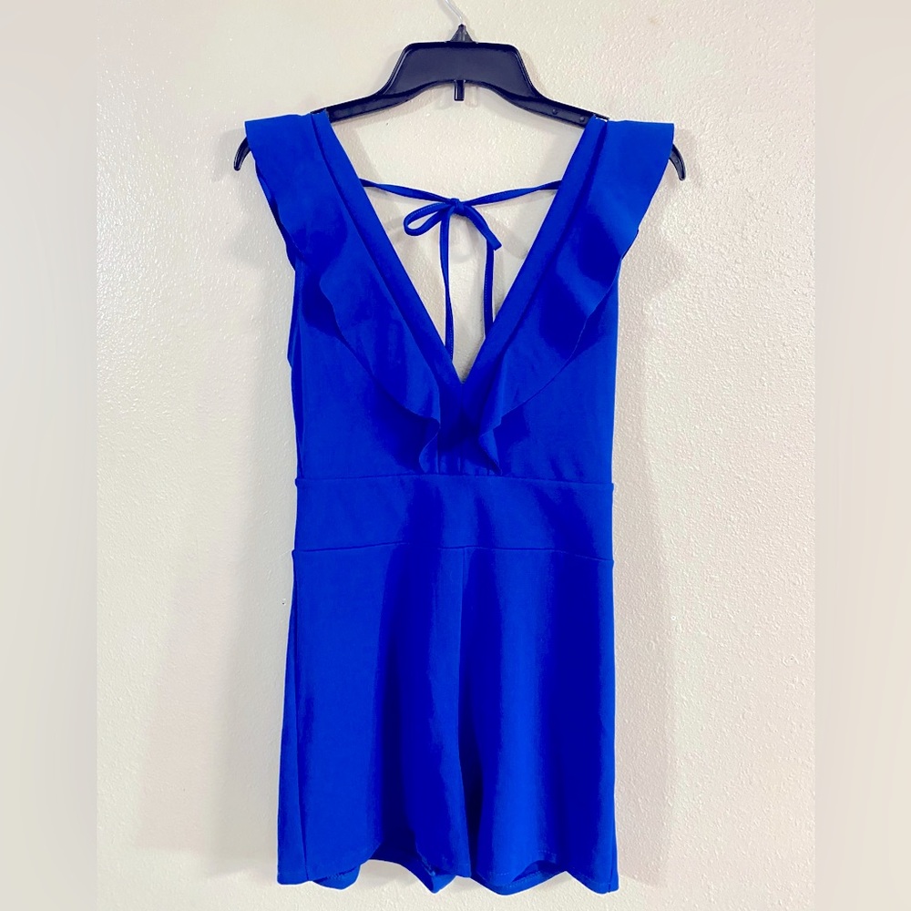 Cute Des Si Belles Paris Blue Romper, small